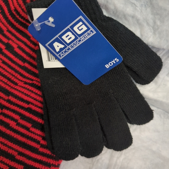 3/$15. 🙎Boys 2 Piece Set Beanie Hat and Gloves Set-ABG Accessories  (One Size) - Picture 3 of 7
